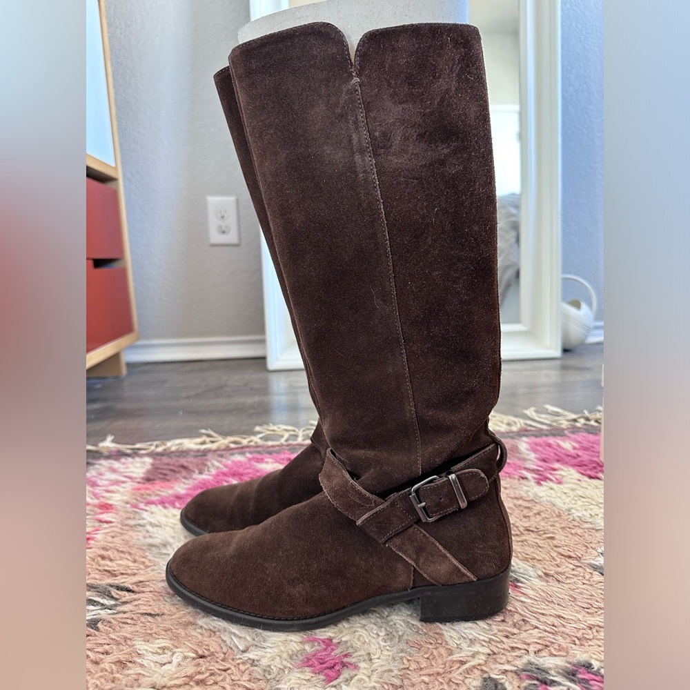 J.CREW Riding Boots, Sz. 7.5, Brown Suede